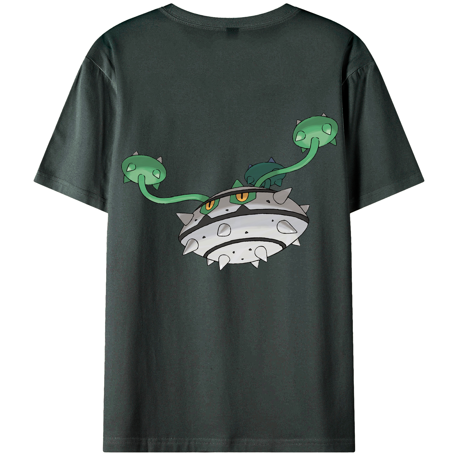 （画像用） ポケットモンスター Pokémon 綿100％ メンズ半袖Tシャツ（バックプリント） 通気性